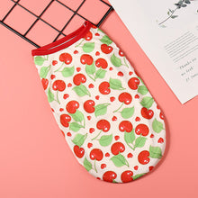 Load image into Gallery viewer, Summer Cute Fruit Print Pet Dog Vest Soft Cartoon Pattern Puppy T-shirts Comfortable for Cats Small Medium Dog