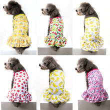 Load image into Gallery viewer, Summer Dog Dress Pet Skirts Pet Clothes Comfortable Soft Puppuy Dogs Cats Vest Dress Pet Clothes