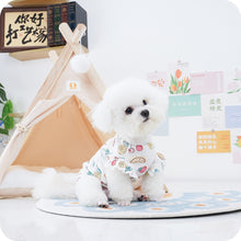 Load image into Gallery viewer, Spring Summer Cartoon Print Pet Vest With Pull Ring Pet Puppy Dog Clothes for Small Dogs Pet Cat Vest Pet Sling T Shirt Pet Clothing