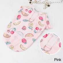 Load image into Gallery viewer, Spring Summer Cartoon Print Pet Vest With Pull Ring Pet Puppy Dog Clothes for Small Dogs Pet Cat Vest Pet Sling T Shirt Pet Clothing