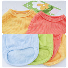 Load image into Gallery viewer, Summer Pet Dog Vests Sleeveless T-shirts Waffle Texture Clothes For Dogs Or Cats Puppy Pet Shirt Cute Summer Pet Products