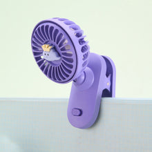 Load image into Gallery viewer, Portable Mini Hand Clip Fan USB Rechargeable Quiet Desktop Electric Fan High Quality Student Dormitory Small Cooling Fan