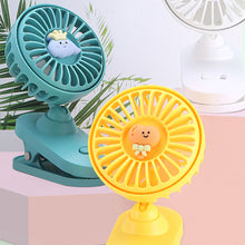 Load image into Gallery viewer, Portable Mini Hand Clip Fan USB Rechargeable Quiet Desktop Electric Fan High Quality Student Dormitory Small Cooling Fan