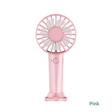 Load image into Gallery viewer, Portable USB Chargeable Mini Fan Handheld Fans with Base Summer Outdoor 3 Speed Adjustable Air Cooling Fan with Phone Holder