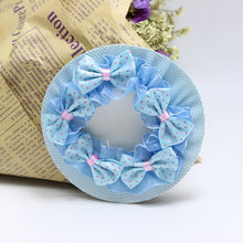 Load image into Gallery viewer, Bow Small Polka Dot Elastic Hair Net Children's Fresh And Cute Hair Mesh Pocket Dance Examination Body Training Headdress Ballet Latin Dance Accessories