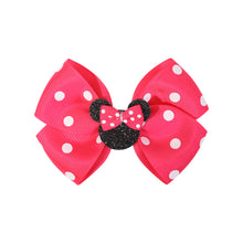 Load image into Gallery viewer, Girl Mickey Mouse Headdress Cute Girl Wave Dot Bow Sequin Hairpin Simple Fashion Accessories