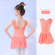 Load image into Gallery viewer, Children's Dance Dress Girls Summer Sleeveless Chiffon One-Piece Skirt Ballet Chinese Dance Body Training Cloth