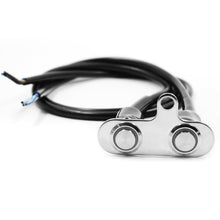 Load image into Gallery viewer, Stainless Steel LED Motorcycle Switch ON-OFF Handlebar Adjustable Mount Waterproof Double Switches Button DC12V Fog Light