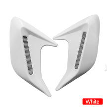 Load image into Gallery viewer, 2Pcs Car Side Air Vent Modification Ventilation Grille Cover Air Flow Spoiler Decorative Side Air Intake Cover Hood Decoration Racing Trim