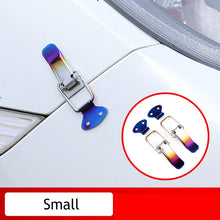 Load image into Gallery viewer, 2 Pcs Universal Car Trunk Fastener Clip Security Hook Lock Clip Kit Carbon Fibre Bumper Quick Release Hook Lock Clip for Drone Car Accessories
