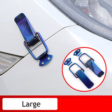 Load image into Gallery viewer, 2 Pcs Universal Car Trunk Fastener Clip Security Hook Lock Clip Kit Carbon Fibre Bumper Quick Release Hook Lock Clip for Drone Car Accessories