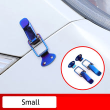 Load image into Gallery viewer, 2 Pcs Universal Car Trunk Fastener Clip Security Hook Lock Clip Kit Carbon Fibre Bumper Quick Release Hook Lock Clip for Drone Car Accessories
