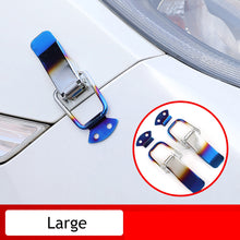 Load image into Gallery viewer, 2 Pcs Universal Car Trunk Fastener Clip Security Hook Lock Clip Kit Carbon Fibre Bumper Quick Release Hook Lock Clip for Drone Car Accessories