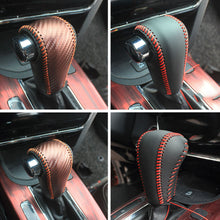 Load image into Gallery viewer, Car Gear Leather Interior Gear Shift Knob Head Cover Accessories for Honda Vezel HRV HR-V 2014 - 2020 AT