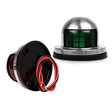 Load image into Gallery viewer, 12V LED Stainless Steel Lights Light Sailing Signal Lamp Marine Boat Side Lights Yacht For Boat Navigation
