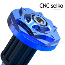 Load image into Gallery viewer, 2Pcs CNC T6063 Aluminum Motorcycle Handlebar Grips Bar End Cap Plugs Slider for 16-18mm Motorbike Handle