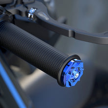 Load image into Gallery viewer, 2Pcs CNC T6063 Aluminum Motorcycle Handlebar Grips Bar End Cap Plugs Slider for 16-18mm Motorbike Handle