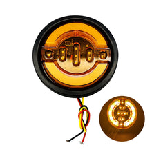 Load image into Gallery viewer, 1Pc 24V Round Truck Side Marker Lights Trailer Clearance Lights LED COB Marker Lights Wagon Rear Light
