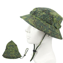 Load image into Gallery viewer, Men Women Outdoor Hunting Hiking Fishing Climbing Cap Fashion Flat Hats Military Camouflage Boonie Hats Summer Bucket Hat