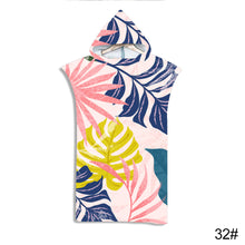 Load image into Gallery viewer, Printed Hooded Beach Towel For Adults Quick Dry Swimming Pool Poncho Bath Towel With Cloak Bathrobe