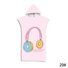 Load image into Gallery viewer, Printed Hooded Beach Towel For Adults Quick Dry Swimming Pool Poncho Bath Towel With Cloak Bathrobe