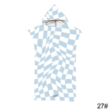 Load image into Gallery viewer, Printed Hooded Beach Towel For Adults Quick Dry Swimming Pool Poncho Bath Towel With Cloak Bathrobe