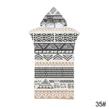 Load image into Gallery viewer, Printed Hooded Beach Towel For Adults Quick Dry Swimming Pool Poncho Bath Towel With Cloak Bathrobe