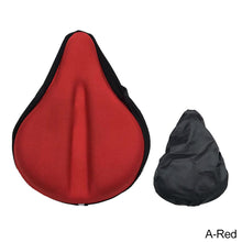 Load image into Gallery viewer, Silicone Bike Seat Cushion Cover Gel Cycling Exercise For Large Wide Bicycle Saddle Pad Bike Riding Accessories