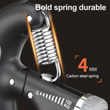 Load image into Gallery viewer, Smart Counting Hand Grip Adjustment Exercise Power 10-100KG Strengthening Pliers Spring Finger Pinch Wrist Expander Training