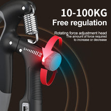 Load image into Gallery viewer, Smart Counting Hand Grip Adjustment Exercise Power 10-100KG Strengthening Pliers Spring Finger Pinch Wrist Expander Training