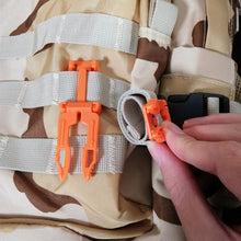 Load image into Gallery viewer, Molle Backpack Buckle Tactical Elastic Band Rope Carabiner Clips Nylon Camping Bag Hanger Hook Clamp EDC Survival Gear Tool