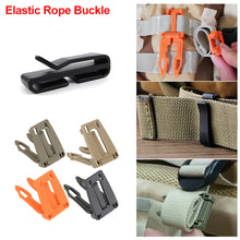 Load image into Gallery viewer, Molle Backpack Buckle Tactical Elastic Band Rope Carabiner Clips Nylon Camping Bag Hanger Hook Clamp EDC Survival Gear Tool