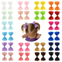 Load image into Gallery viewer, Solid Color Children's Bow Hairpin Cute Candy Color Headwear Simple Fashion Baby Liu Sea Side Clip