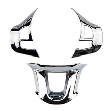 Load image into Gallery viewer, 3Pcs Car Steering Wheel Decoration Cover Trim Stickers ABS Carbon Fiber Fit for Peugeot 2008 208 308 2014-2018
