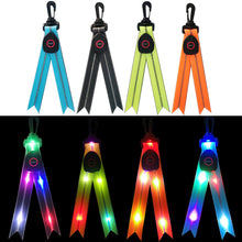 Load image into Gallery viewer, LED Luminous Schoolbag Pendant Night Riding Warning Backpack Light USB Charging PVC Dovetail Luminous Decoration Outdoor Camping Emergency Light