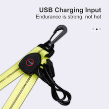 Load image into Gallery viewer, LED Luminous Schoolbag Pendant Night Riding Warning Backpack Light USB Charging PVC Dovetail Luminous Decoration Outdoor Camping Emergency Light