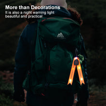 Load image into Gallery viewer, LED Luminous Schoolbag Pendant Night Riding Warning Backpack Light USB Charging PVC Dovetail Luminous Decoration Outdoor Camping Emergency Light