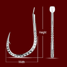Load image into Gallery viewer, 100PCS Longlin Needle Isene Wire Groove With Barb Tough Alloy Fishhook Electroplating Bright Wild Fishing Accessories For Carp Grass Carp Silver Carp