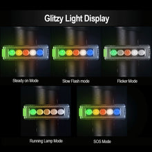 Load image into Gallery viewer, Bike Highlighting Warning Taillight USB Charging 5 LED Night Riding Waterproof Warning Light 5 Flashing Modes Riding Equipment