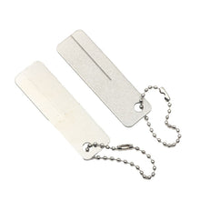 Load image into Gallery viewer, Diamond Grinding Hook Stone Portable Three-Book Hook File Edc Pocket Diamond Knife Sharpener Keychain Nail File Outdoor Camping Tools Fishing Gadgets