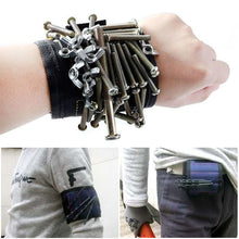Load image into Gallery viewer, Strong Magnetic Wrist Strap Portable Kit Screw Nail Drill Bit Hardware Picker Wristband For Electricians And Woodworkers