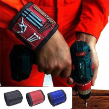 Load image into Gallery viewer, Strong Magnetic Wrist Strap Portable Kit Screw Nail Drill Bit Hardware Picker Wristband For Electricians And Woodworkers
