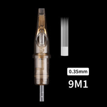 Load image into Gallery viewer, 20pcs Disposable Semi Permanent 0.35mm Tattoo Cartridge Needle RL RM M1 Tattoo Pen Machine Universal Short Needle Eyebrow Tattoo Needle