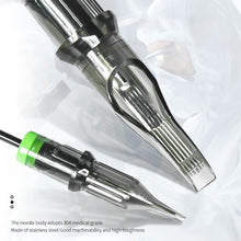 Load image into Gallery viewer, 10pcs Disposable Semi Permanent Tattoo Cartridge Needle RL RM M1 Tattoo Pen Machine Universal Short Needle Eyebrow Tattoo Needle