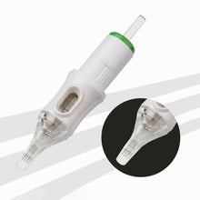 Load image into Gallery viewer, 10pcs Disposable Semi Permanent 0.35mm Tattoo Cartridge Needle RL RM M1 Tattoo Pen Machine Universal Short Needle Eyebrow Tattoo Needle