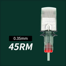Load image into Gallery viewer, 10pcs Disposable Semi Permanent 0.35mm Purple Large Row Tattoo Needle Tattoo Machine Universal Short Needle Eyebrow Tattoo Needle