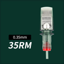 Load image into Gallery viewer, 10pcs Disposable Semi Permanent 0.35mm Purple Large Row Tattoo Needle Tattoo Machine Universal Short Needle Eyebrow Tattoo Needle