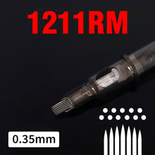 Load image into Gallery viewer, 20PCS Original 0.35mm Tattoo Needle RL RM RS M1 Disposable Sterilized Safety Tattoo Needle for Cartridge Machines Grips