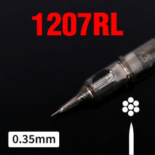 Load image into Gallery viewer, 20PCS Original 0.35mm Tattoo Needle RL RM RS M1 Disposable Sterilized Safety Tattoo Needle for Cartridge Machines Grips
