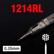Load image into Gallery viewer, 20PCS Original 0.35mm Tattoo Needle RL RM RS M1 Disposable Sterilized Safety Tattoo Needle for Cartridge Machines Grips
